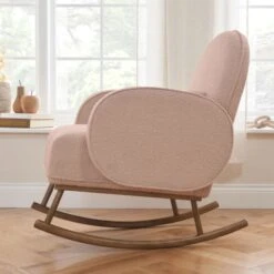 Tutti Bambini Micah Rocking Chair & Footstool - Blush -Baby Products Store micah rocking chair and footstool blush 6 square