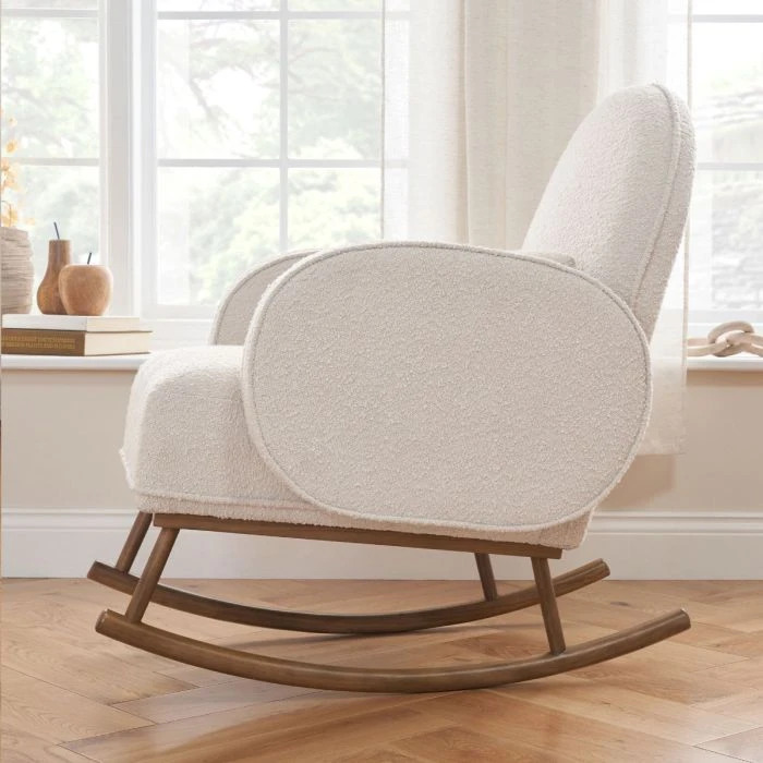 Tutti Bambini Micah Rocking Chair & Footstool - Fresh Cream 10 Tutti Bambini Micah Rocking Chair & Footstool - Fresh Cream - Image 8