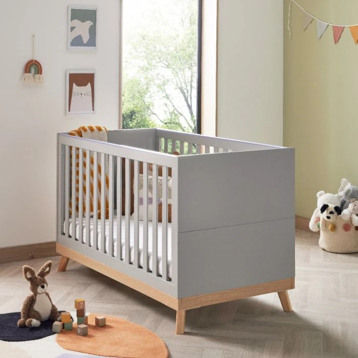 Babymore Mona Cot Bed - Grey 6 Babymore Mona Cot Bed - Grey - Image 4