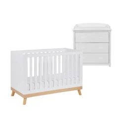 Babymore Mona Mini 2 Piece Room Set - White
