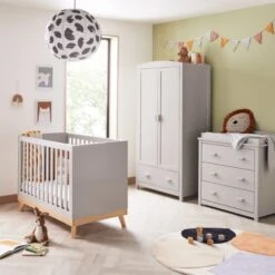 Babymore Mona Mini 3 Piece Room Set - Grey -Baby Products Store mona mini 3 piece room set grey 2