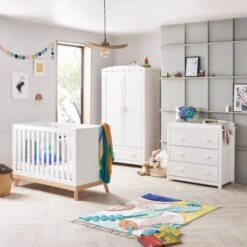 Babymore Mona Mini 3 Piece Room Set - White -Baby Products Store mona mini 3 piece room set white 2