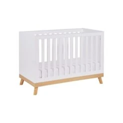 Babymore Mona Mini Cot Bed - White