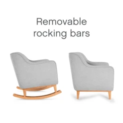Tutti Bambini Noah Rocking Chair & Pouffe Set - Pebble -Baby Products Store noah pebble 2