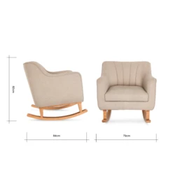 Tutti Bambini Noah Rocking Chair & Pouffe Set - Stone -Baby Products Store noah stone 4