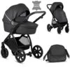 Noordi Fjordi Leather 2in1 Pram - Onyx -Baby Products Store noordi fjordi leather 2 in 1 pram onyx 0 88505