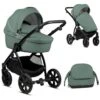 Noordi Fjordi Leather 2in1 Pram - Sage