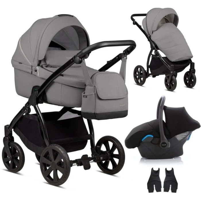 Noordi Fjordi Leather 3in1 Travel System - Sleet 3 Noordi Fjordi Leather 3in1 Travel System - Sleet