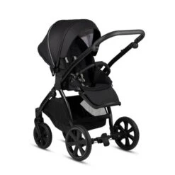 Noordi Fjordi Leather 2in1 Pram - Onyx -Baby Products Store noordi fjordi leather onyx 4 96184