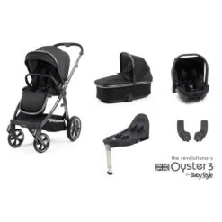 BabyStyle Oyster 3 Pushchair Essential 5 Piece Capsule Bundle - Carbonite