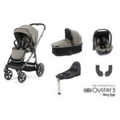BabyStyle Oyster 3 Pushchair Essential 5 Piece Capsule Bundle - Stone