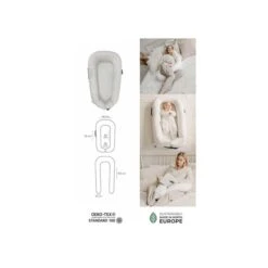 Noordi 2in1 Baby Nest + Maternity Pillow - Mint -Baby Products Store pink all 2 3