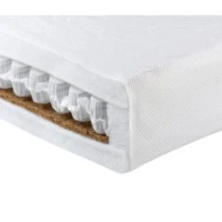 Babymore Premium Core Pocket Sprung Cot Bed Mattress - 140x70cm -Baby Products Store premium core pocket sprung cot bed mattress 140 x 70 cut away1 800x690 1