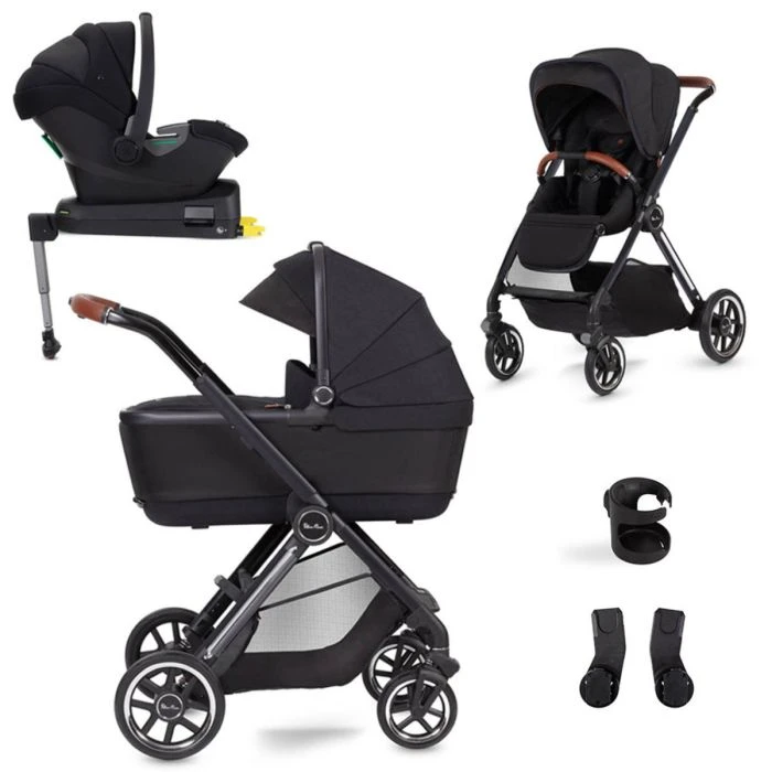 Silver Cross Reef Pushchair With First Bed Carrycot + Travel Pack - Orbit 3 Silver Cross Reef Pushchair With First Bed Carrycot + Travel Pack - Orbit