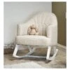 Obaby Round Back Rocking Chair - White With Oatmeal Cushion -Baby Products Store round back chair oatmeal e1602852259111