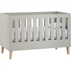 Venicci Saluzzo 2 Piece Cot Bed & Dresser Set - Warm Grey -Baby Products Store saluzzo cot bed 2 warm grey 1