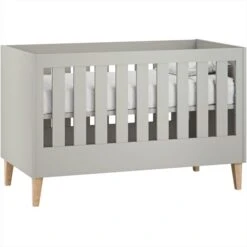 Venicci Saluzzo 2 Piece Cot Bed & Dresser Set - Warm Grey -Baby Products Store saluzzo cot bed 3 warm grey 1