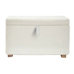 Gaia Baby Rocking/Feeding Chair & Footstool - Chalk Boucle/Oak -Baby Products Store serena footstool chalk oak 2 1