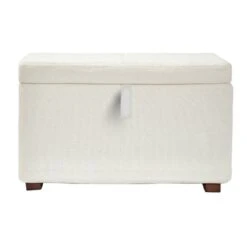 Gaia Baby Footstool - Chalk Boucle/Walnut