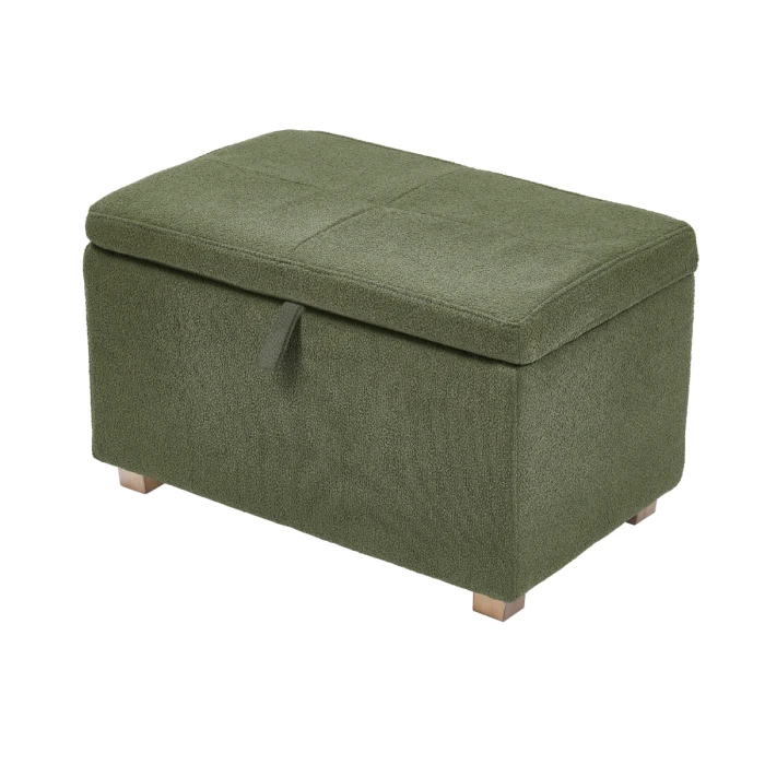 Gaia Baby Footstool - Forest Boucle/Oak 4 Gaia Baby Footstool - Forest Boucle/Oak - Image 2