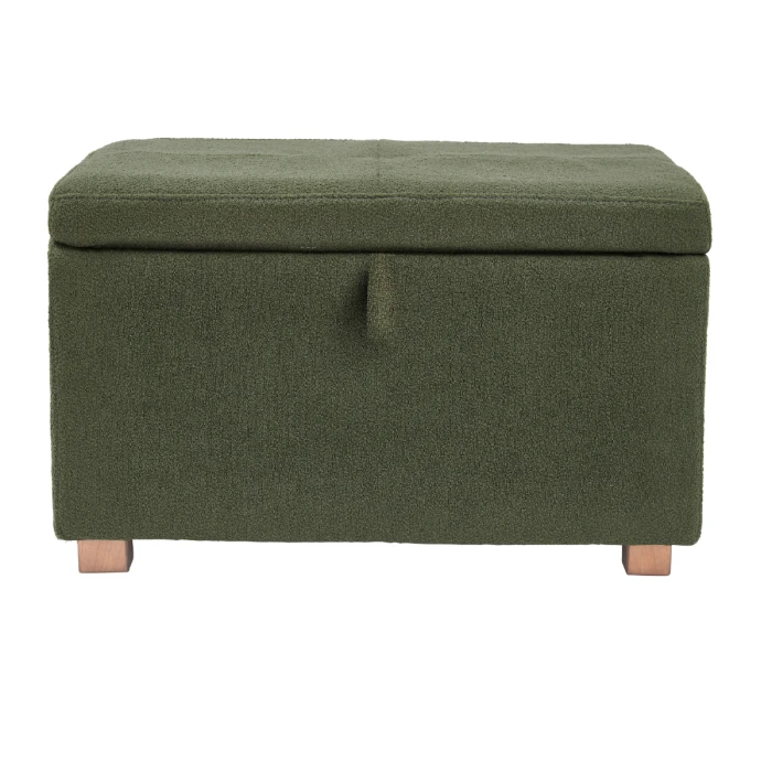 Gaia Baby Footstool - Forest Boucle/Oak 3 Gaia Baby Footstool - Forest Boucle/Oak