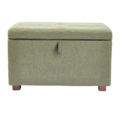 Gaia Baby Footstool - Sage Boucle/Walnut