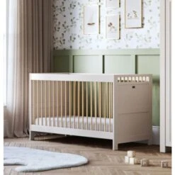 Silver Cross Seville Cot Bed - Cashmere Oak -Baby Products Store seville convertible cot to toddler bed 02