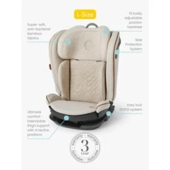 Silver Cross Discover I-Size Car Seat - Almond -Baby Products Store silver cross discover i size car seat almond 6 94461