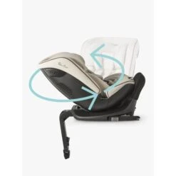 Silver Cross Motion All Size Car Seat - Almond -Baby Products Store silver cross motion all size car seat 360 rotation almond 4 13150