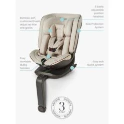 Silver Cross Motion All Size Car Seat - Almond -Baby Products Store silver cross motion all size car seat 360 rotation almond 6 62634 1