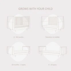 SnuzKot Skandi 3 Piece Nursery Furniture Set - Ebony -Baby Products Store snuzkot skandi cot bed ebony 3 30039