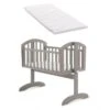 Obaby Sophie Swinging Crib & Mattress - Taupe Grey 1 Obaby Sophie Swinging Crib & Mattress - Taupe Grey -Baby Products Store sophie mattress taupegrey