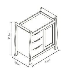 Obaby Stamford Classic 3 Piece Room Set - White 17 Obaby Stamford Classic 3 Piece Room Set - White -Baby Products Store stamford closed changing unit scaled 1