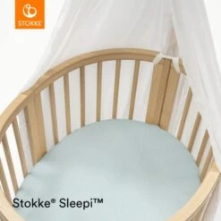 Stokke Sleepi Mini Fitted Sheet V3 - Dots Sage -Baby Products Store stokke sleepi mini fitted sheet v3 dots sage 3 72819