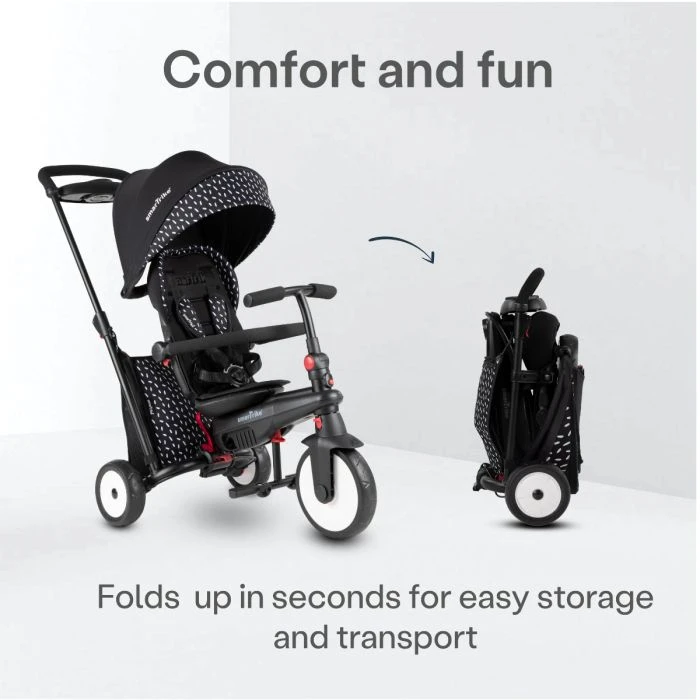 SmarTrike 6-in-1 STR5 Stroller Trike - Black&White 8 SmarTrike 6-in-1 STR5 Stroller Trike - Black&White - Image 6