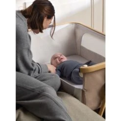 Silver Cross Lunar Bedside Crib - Oatmeal 13 Silver Cross Lunar Bedside Crib - Oatmeal -Baby Products Store sx argos lunar 2