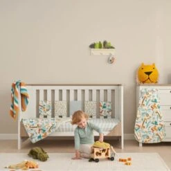 Tutti Bambini Cot Bed Fitted Sheets 2pk - Run Wild -Baby Products Store tutti bambini bedding collection run wild 1 04784