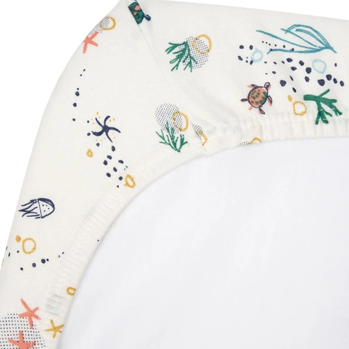 Tutti Bambini Cot Bed Fitted Sheets 2pk - Our Planet 9 Tutti Bambini Cot Bed Fitted Sheets 2pk - Our Planet - Image 7