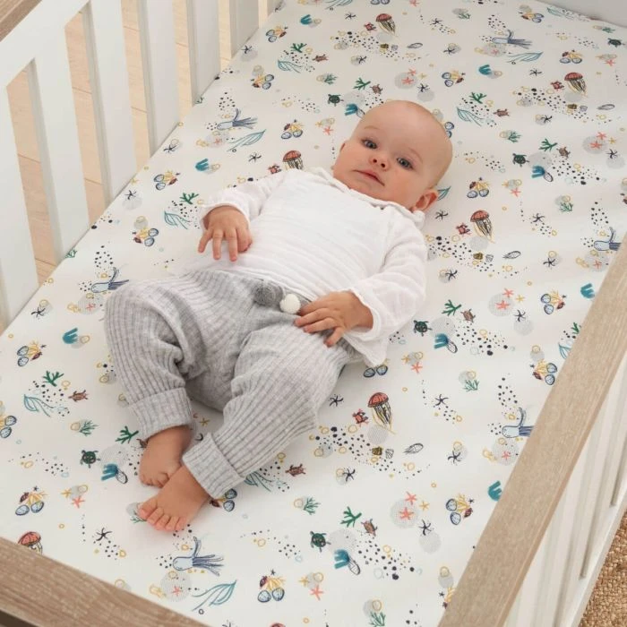 Tutti Bambini Cot Bed Fitted Sheets 2pk - Our Planet 10 Tutti Bambini Cot Bed Fitted Sheets 2pk - Our Planet - Image 8