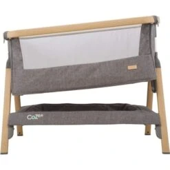 Tutti Bambini CoZee Bedside Crib - Oak/Charcoal -Baby Products Store tutti bambini cozee bedside crib charcoal 2