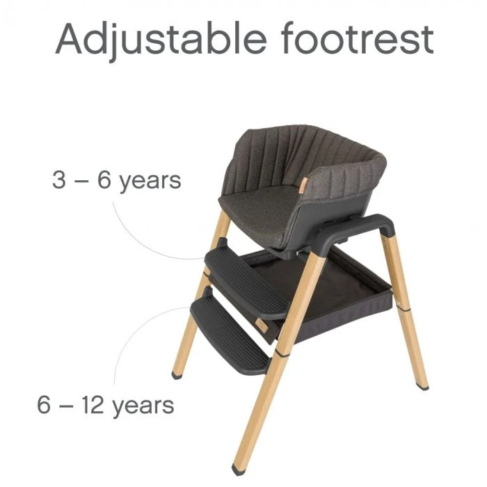 Tutti Bambini Nova Evolutionary Highchair - Grey/Oak 6 Tutti Bambini Nova Evolutionary Highchair - Grey/Oak - Image 4