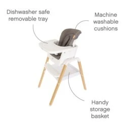 Tutti Bambini Nova Evolutionary Highchair - White/Oak -Baby Products Store tutti bambini nova highchair oak white 24