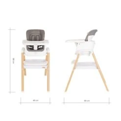 Tutti Bambini Nova Evolutionary Highchair - White/Oak -Baby Products Store tutti bambini nova highchair oak white 25