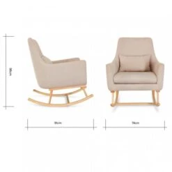 Tutti Bambini Oscar Rocking Chair And Pouffe Set - Stone -Baby Products Store tutti bambini oscar rocking chair pouffe set stone p7707 77731 image