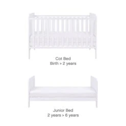 Tutti Bambini Rio Cot Bed With Cot Top Changer & Mattress - White 15 Tutti Bambini Rio Cot Bed With Cot Top Changer & Mattress - White -Baby Products Store tutti bambini rio cot bed with cot top changer mattress white modes