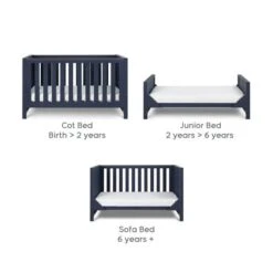Tutti Bambini Tivoli Cot Bed - Navy 12 Tutti Bambini Tivoli Cot Bed - Navy -Baby Products Store tutti bambini tivoli cot bed navy 11 82175.1651679339