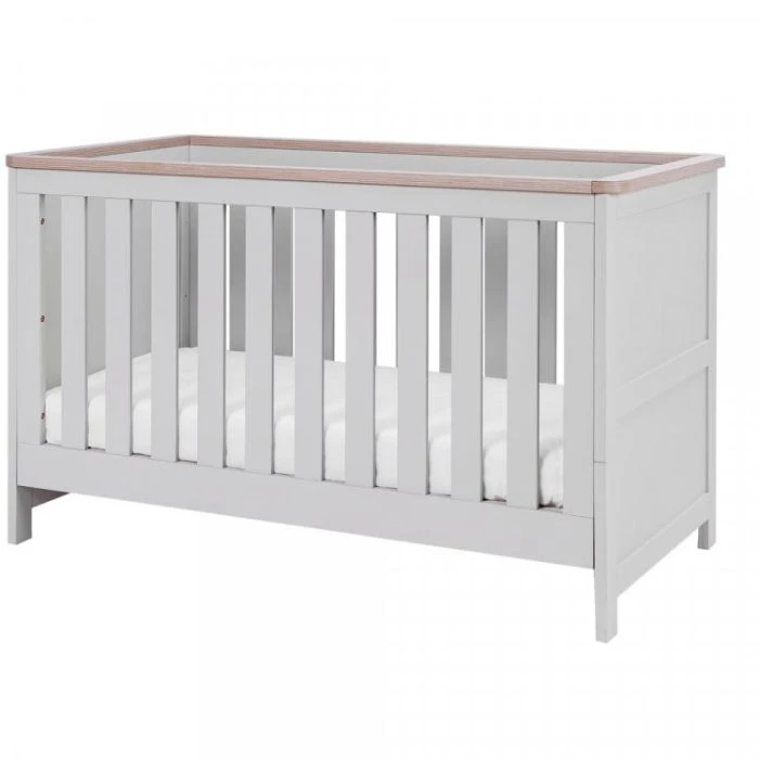 Tutti Bambini Verona Cot Bed - Dove Grey/Oak 3 Tutti Bambini Verona Cot Bed - Dove Grey/Oak