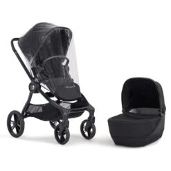 Baby Jogger City Sights Stroller With Belly Bar, Carrycot And Weather Shield- Rich Black