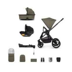 Venicci Tinum Edge 3in1 Pushchair With Base - Moss