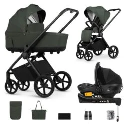 Venicci Claro 3-in-1 + Base Travel System - Forest